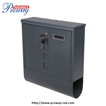 2021 Hot Sale Steel Post Box for Houses Letter Shaped Gift Outdoor Waterproof Mailbox/